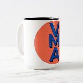 mug with logo tweekleurige koffiemok (Voorkant links)