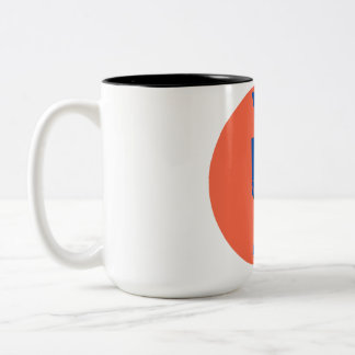 mug with logo tweekleurige koffiemok