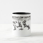 Mug with origineel Orca design Mok (Midden)