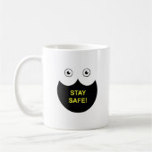 Mug with Stay Safe message Koffiemok (Links)