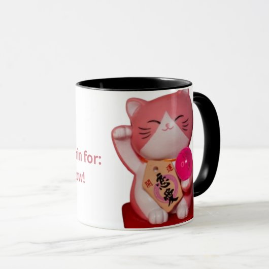 Mug with the Chinese Cat Mok (Voorkant rechts)