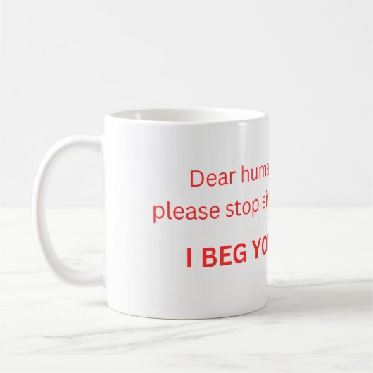 Mug with the Frustrated Cat Koffiemok (Links)