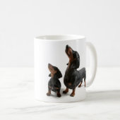 Mug with two dogs, dachshund koffiemok (Voorkant rechts)