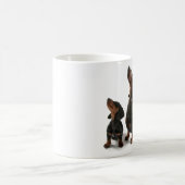 Mug with two dogs, dachshund koffiemok (Center)