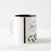 mug with verse tweekleurige koffiemok (Voorkant links)