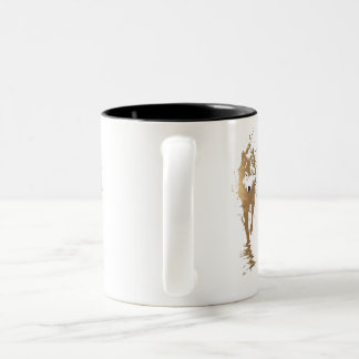 mug with wolf tweekleurige koffiemok