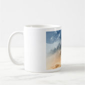 Mug, WOOD SCREEN, howling wolf, photo  Koffiemok (Links)