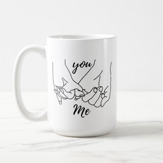 Mug You & Me Pinky Promise – Anniversary & Valenti Koffiemok (Links)