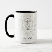 Mug Zwarde Rand Handvat | Eye of the Clarion Mok (Links)