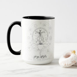 Mug Zwarde Rand Handvat | Eye of the Clarion Mok