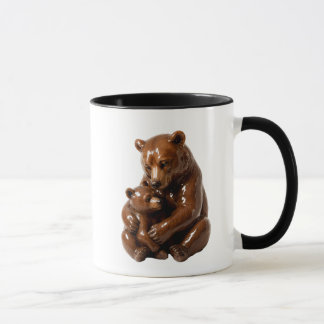 Mug zwarte beer en bruin, tendeert in de kleutersc mok