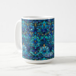 MugCustomizable Stained Glass Pattern  Koffiemok