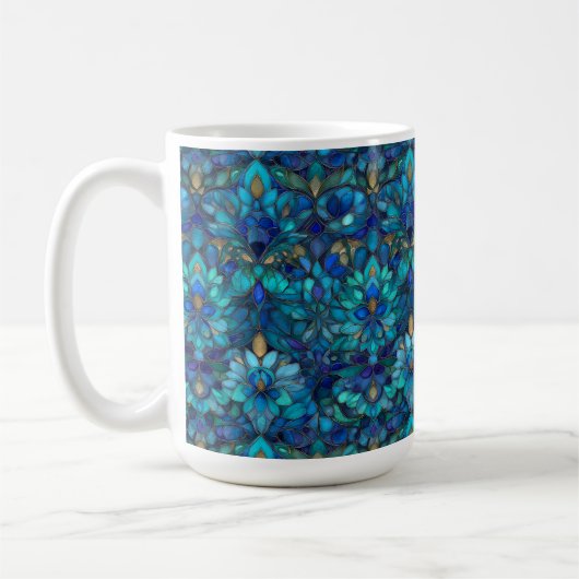 MugCustomizable Stained Glass Pattern  Koffiemok (Links)