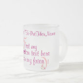 mugElegance_First Mijn aangepaste tekst Matglas Koffiemok (Voorkant rechts)