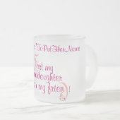 mugElegance_First Mijn kleindochter Matglas Koffiemok (Voorkant rechts)