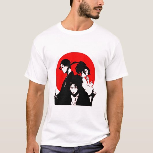 Mugen Jin en Fuu Samurai Champloo T-shirt (Voorkant)