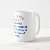 MugFriendship Mysterious Cement - Friendship Quote Koffiemok (Voorkant rechts)