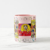 Mugg Carita K design Tweekleurige Koffiemok (Center)