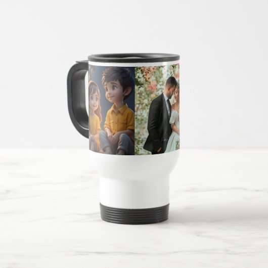 Mugg, geschenken, bruidsmokken reisbeker (Voorkant links)