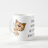 Mugg katt Jag är både snygg och söt Koffiemok (Voorkant links)