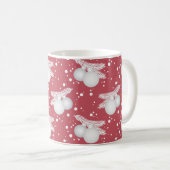 Mugg med julgranskulor, röd koffiemok (Voorkant rechts)