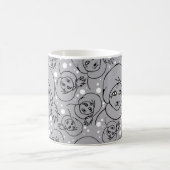 Mugg med tomtekatter, grå koffiemok (Center)