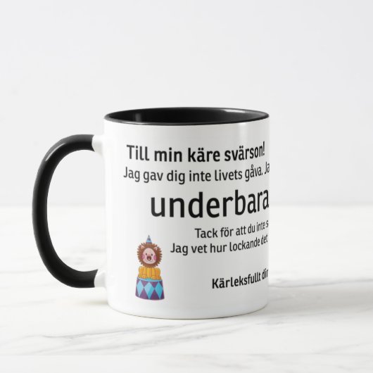 Mugg till svärsonen mok (Links)