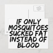 Muggen Briefkaart (Voorkant / Achterkant)