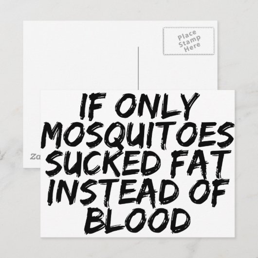 Muggen Briefkaart (Voorkant / Achterkant)