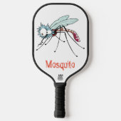 Muggen cartoon pickleball paddle (Achterkant)