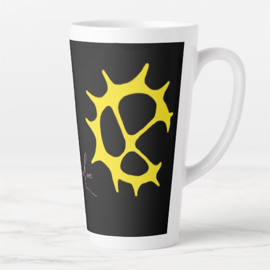 Muggen citat samiskt insperat mönster latte mok (Rechts)