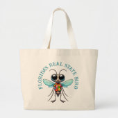 Muggen in tropisch Shirt Grote Tote Bag (Voorkant)