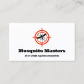 Muggen ongediertebestrijding doel Logo Visitekaartje (Voorkant)