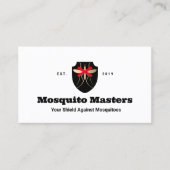 Muggen ongediertebestrijding schild Logo Visitekaartje (Voorkant)