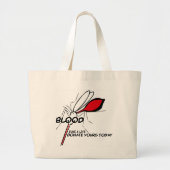 muggen promoten bloeddonaties grote tote bag (Voorkant)