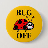 Muggen Uit Knop Koelkast Ronde Button 7,6 Cm (Voorkant)