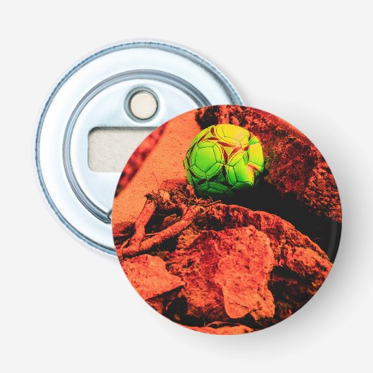 muggenontdekkingsreiziger button flesopener (Voorkant)