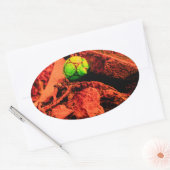 muggenontdekkingsreiziger ovale sticker (Envelop)