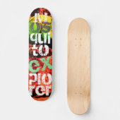 muggenontdekkingsreiziger skateboard (Voorkant)