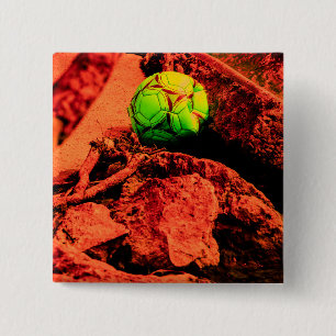 muggenontdekkingsreiziger vierkante button 5,1 cm