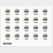 Mugger Grappige Mok Woorden  Ronde Sticker (Vel)