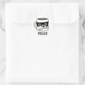 Mugger Grappige Mok Woorden  Ronde Sticker (Tas)