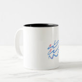 Muggle 01 tweekleurige koffiemok (Voorkant links)