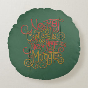 MUGGLE™ gelokaliseerde Grafische Vertalingen Rond Kussen