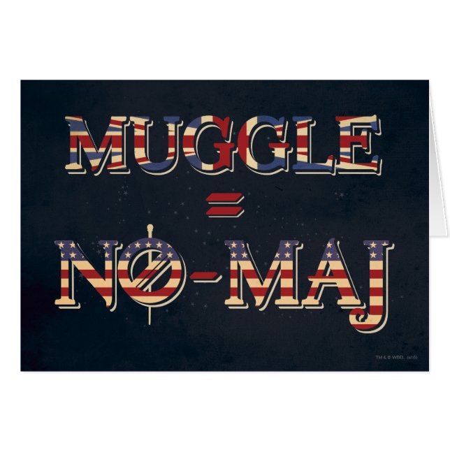 MUGGLE™ = NO-MAJ™ (Voorkant Horizontaal)