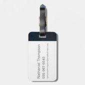 MUGGLE™ = NO-MAJ™ BAGAGELABEL (Achterkant verticaal)