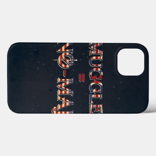 MUGGLE™ = NO-MAJ™ Case-Mate iPhone CASE (Achterkant (horizontaal))