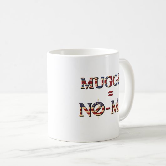 MUGGLE™ = NO-MAJ™ KOFFIEMOK (Voorkant rechts)