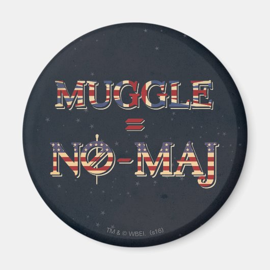 MUGGLE™ = NO-MAJ™ MAGNEET (Voorkant)