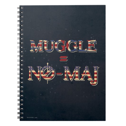 MUGGLE™ = NO-MAJ™ NOTITIEBOEK (Voorkant)
